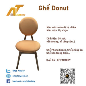 Ghế Donut cam tựa