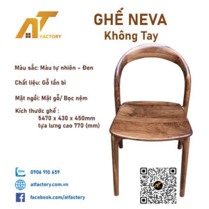 ghế neva không tay ván 02