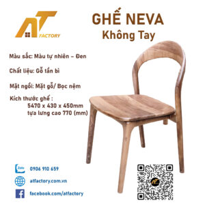 ghế neva không tay ván 03